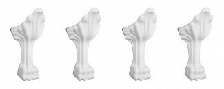 Ножки каменные для ванн Венеция, Марсель, Скарлетт белые "Львиная лапа" фото2