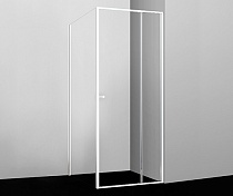 Душевое ограждение прямоугольное Rhin 44S10 120х100х200 , стекло прозрачное, профиль белый
