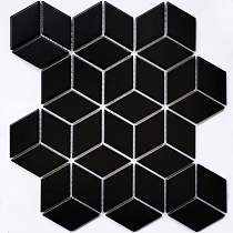 26,7х30,9 Мозаика керамическая Landa Black matt  48*48*6