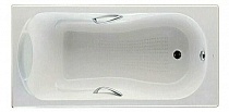 Ванна чугунная HAITI 1,6х0,8  2330G000R с отверстиями под ручки, противоскользящее покрытие АКЦИЯ