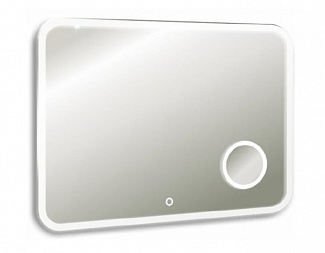 Зеркало LED Cosmo 100х80 светодиодная подсв., сенсорный выкл., увеличительное зеркало AQC10080RU130