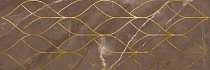 Декор 20х60 Миланезе дизайн Тресс марроне 1664-0158