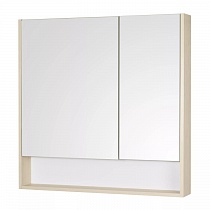Зеркальный шкаф Сканди 90 Белый/Дуб Верона 1A252302SDB20