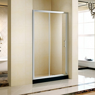 Дверь для душа Tarragona D120.10 Cromo 120х195 раздвижная, стекло прозрачное, профиль хром