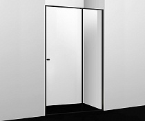 Душевая дверь Dill 61S13 110х200 раздвижная , стекло прозрачное, профиль черый