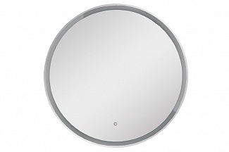 Марика 85 зеркало с подсветкой, цвет белый, круглое