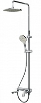 LIKE F0780700 Душевая система: верхний душ, ручной душ, смеситель с изливом, хром