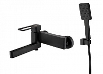 Смеситель для ванны SLIBL00i02 Slide, цвет чёрный, с душевым набором 
