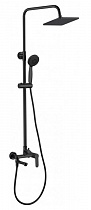 Душевая стойка Passion S3 AF300-72-S-B (верх. душ, ручной душ, смеситель с изливом) цвет чёрный