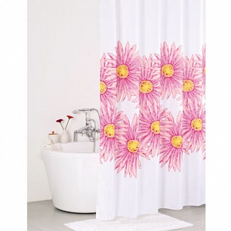 Штора для ванной комнаты 200х200 см, полиэстер, IDDIS, pink blossom, SCID091P РАСПРОДАЖА
