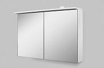SPIRIT 2.0 Зеркальный шкаф 100 см, с LED-подсветкой, белый глянец