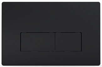 Панель смыва AZARIO цвет чёрный матовый (квадратная) AZ-8200-0092/AZ-P58-0190
