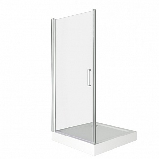 Дверь для душа PANDORA DR-90-C-CH 90х185 стекло прозрачное 6 мм, профиль хром