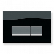 Кнопка смыва Integro Black Glass (для инсталляции Alcora ST1200) чёрное стекло/хром глянцевый