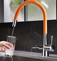 Смеситель для кухни с каналом для фильтрованной воды LM3075C-Orange 