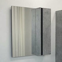 Зеркало-шкаф  "Эдинбург-75" бетон светлый