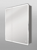 Зеркальный шкаф AIR LED 800х800 (светодиодная подсветка, подогрев, розетка) правый
