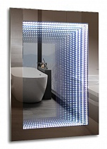 Зеркало LED Galaxy 60х80 светодиодная подсветка, датчик движения AQG6080RU16